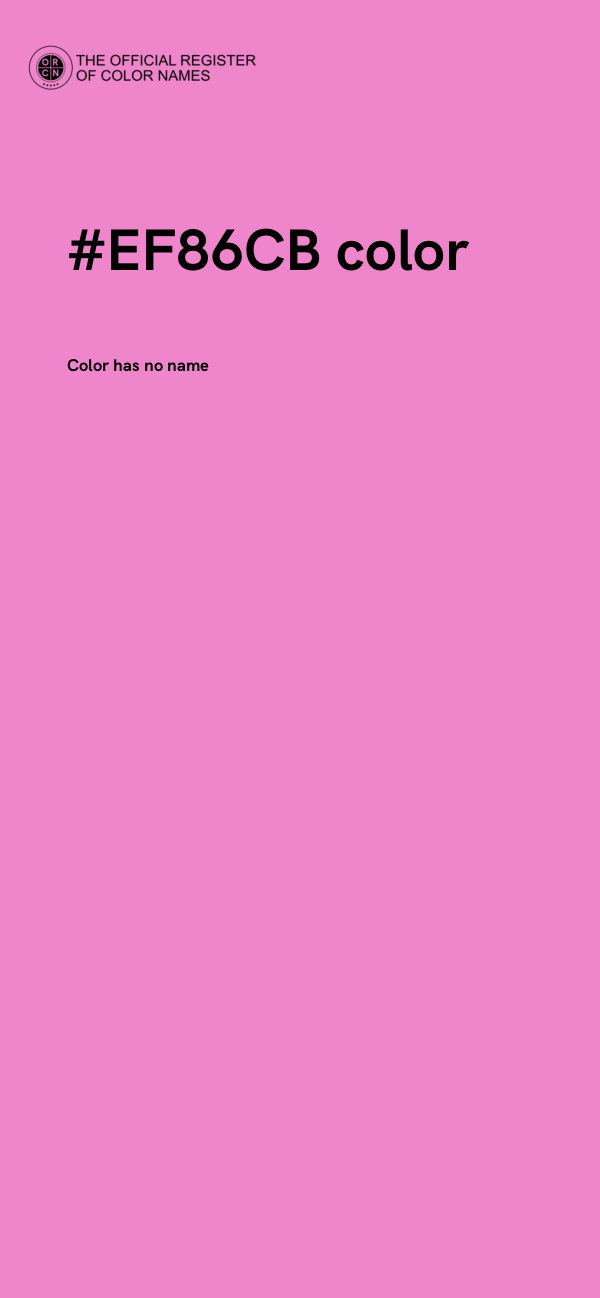 #EF86CB color image