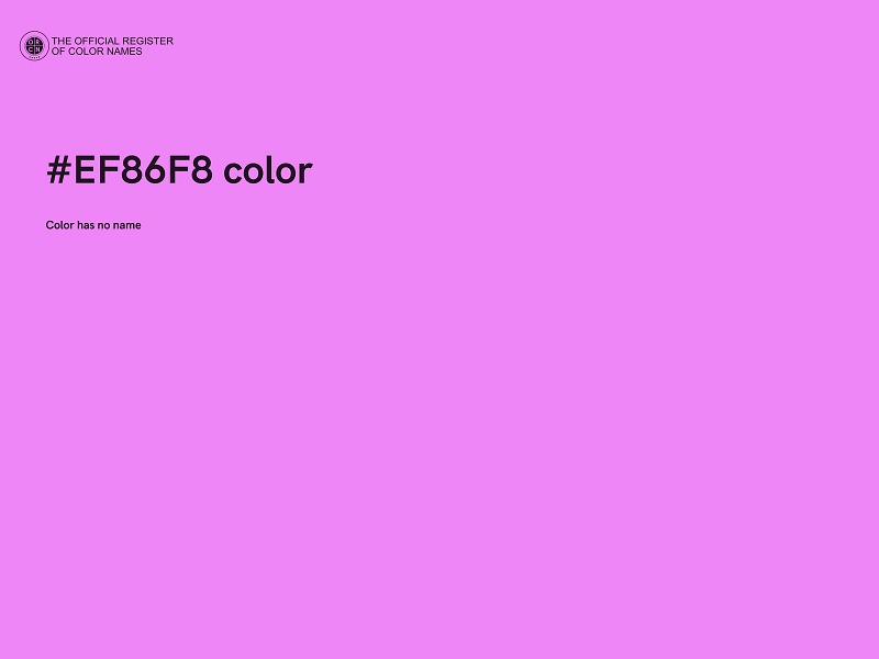 #EF86F8 color image
