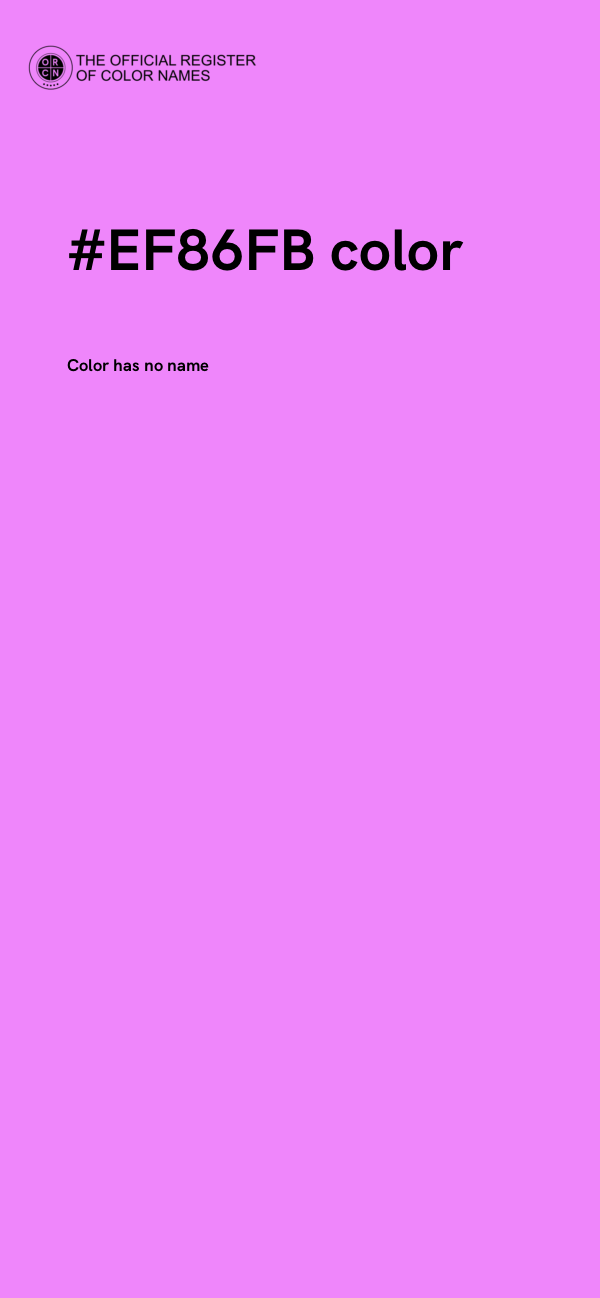 #EF86FB color image