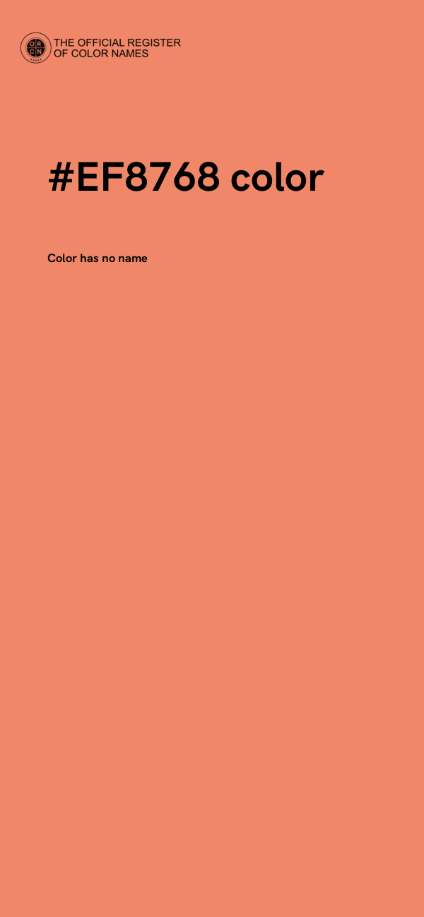 #EF8768 color image