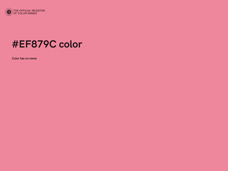#EF879C color image