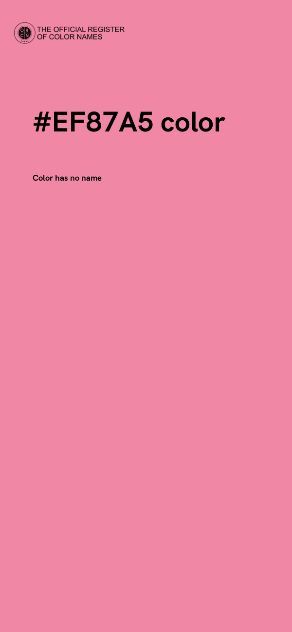 #EF87A5 color image