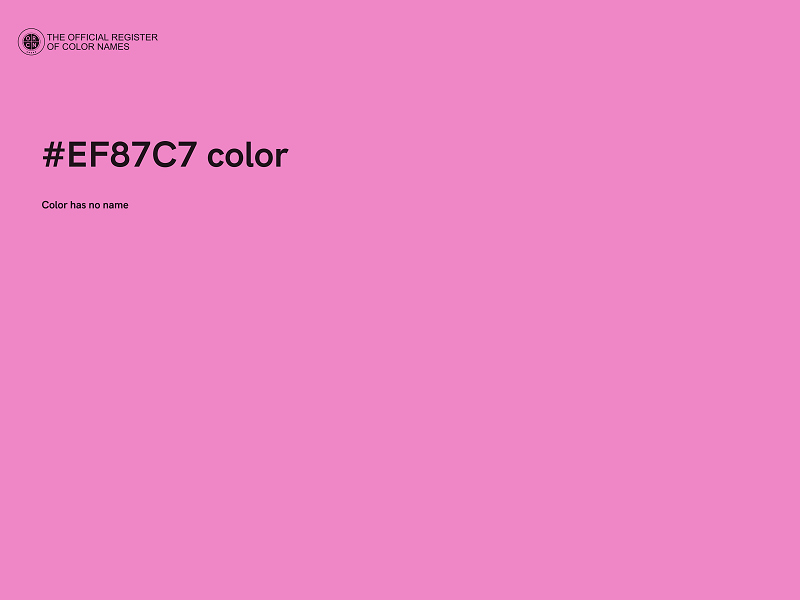 #EF87C7 color image