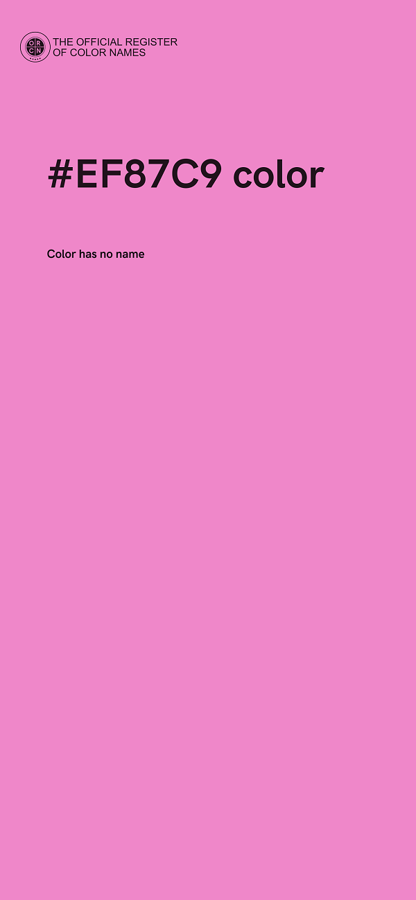 #EF87C9 color image