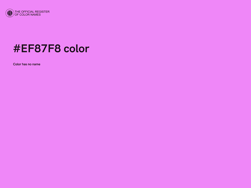 #EF87F8 color image