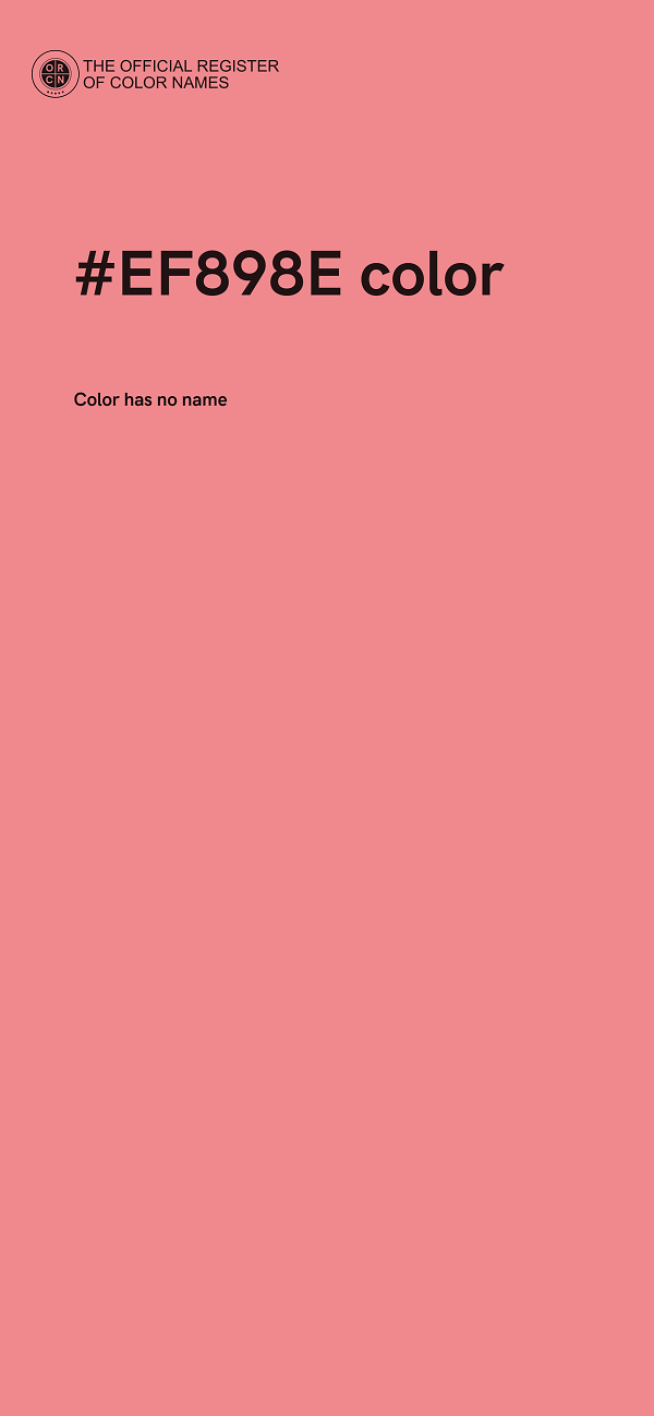 #EF898E color image