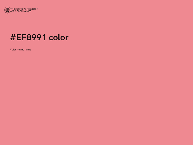 #EF8991 color image