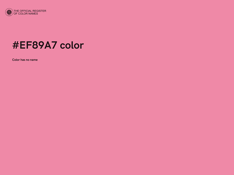 #EF89A7 color image