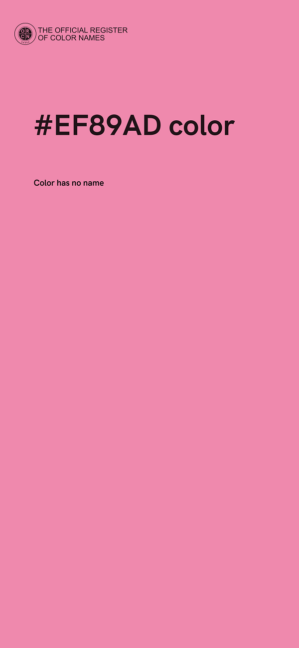 #EF89AD color image