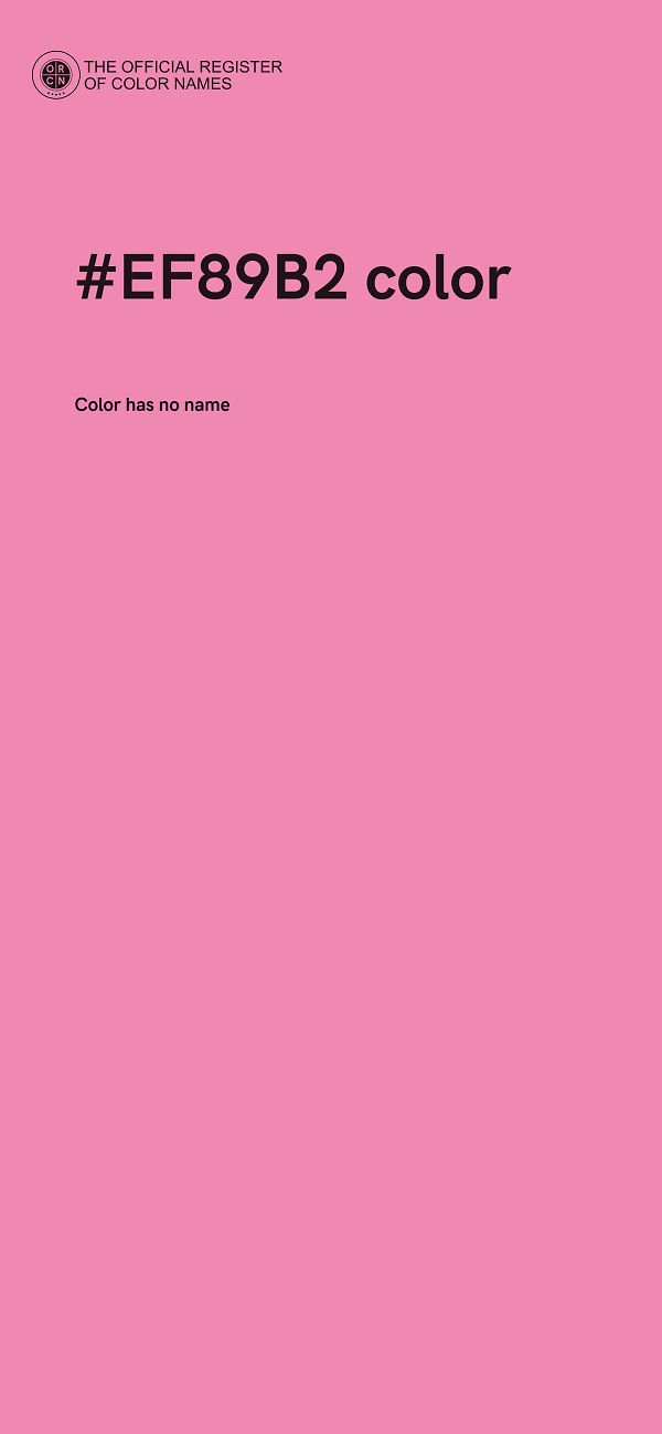 #EF89B2 color image