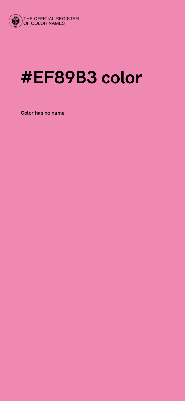 #EF89B3 color image