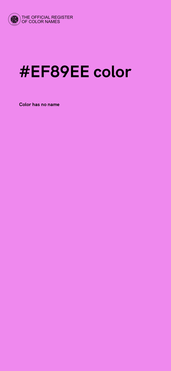 #EF89EE color image