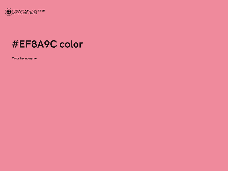 #EF8A9C color image