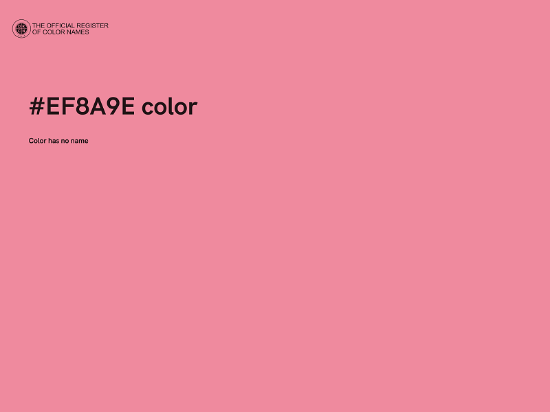 #EF8A9E color image