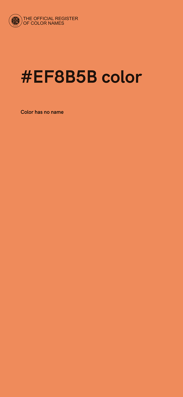 #EF8B5B color image