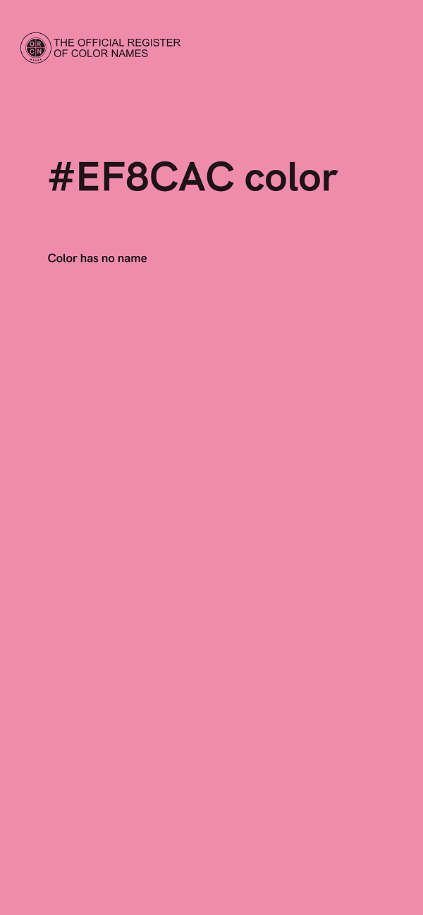 #EF8CAC color image