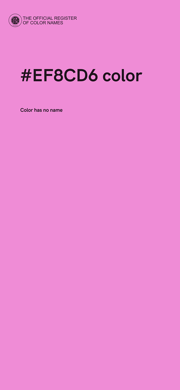 #EF8CD6 color image