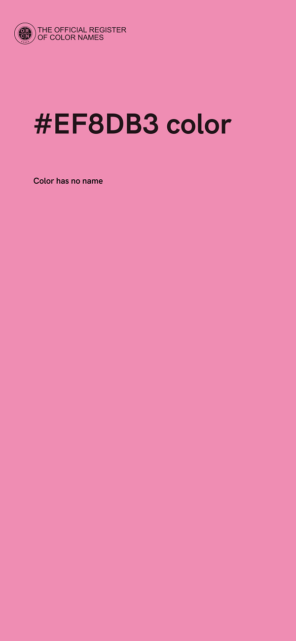 #EF8DB3 color image