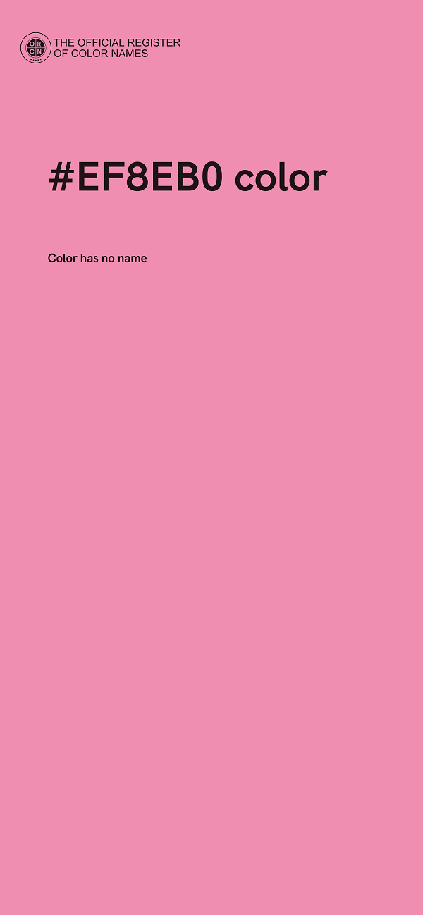 #EF8EB0 color image
