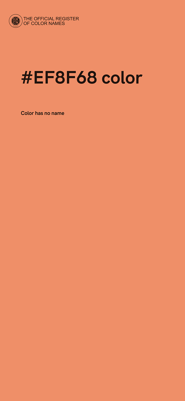 #EF8F68 color image
