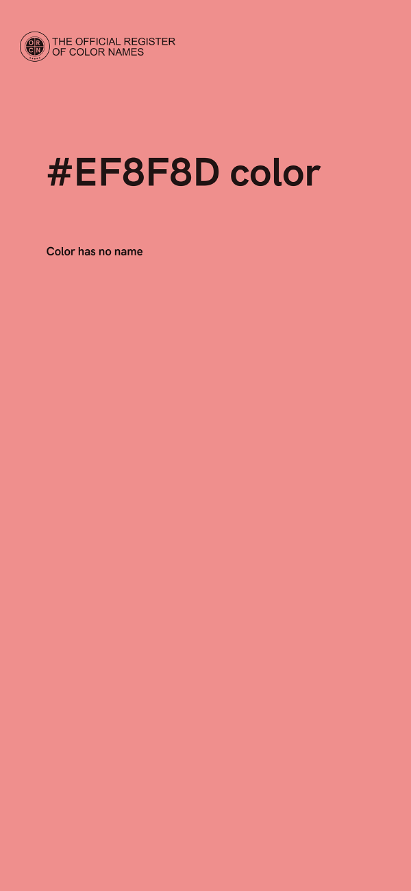 #EF8F8D color image