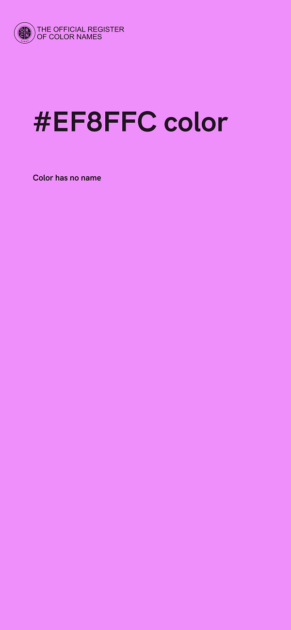 #EF8FFC color image