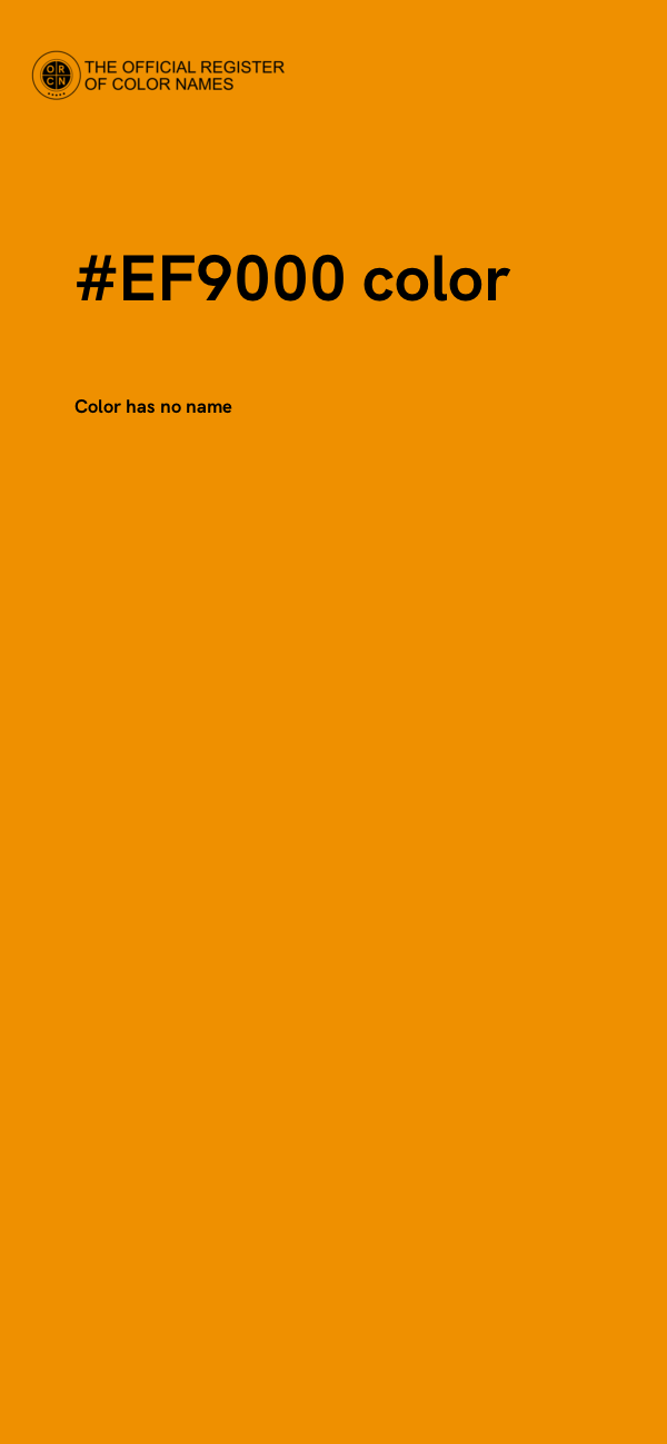 #EF9000 color image