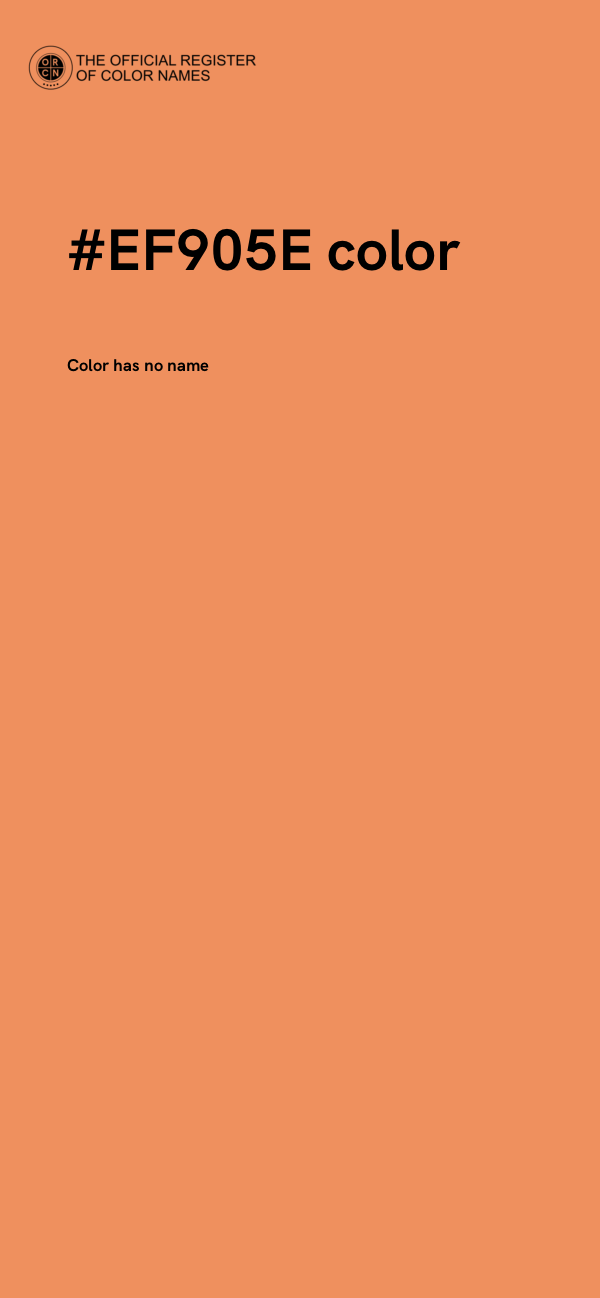 #EF905E color image