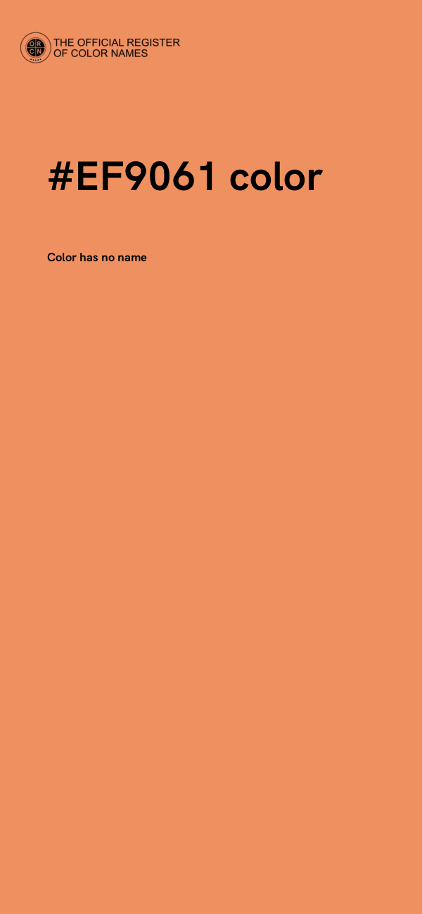 #EF9061 color image