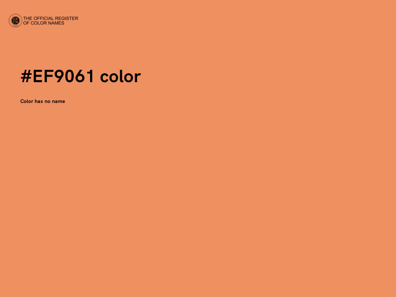 #EF9061 color image