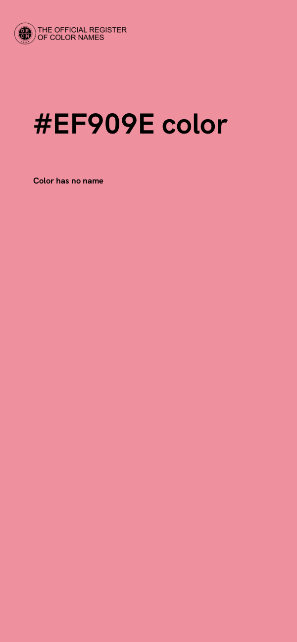 #EF909E color image