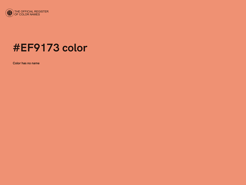 #EF9173 color image