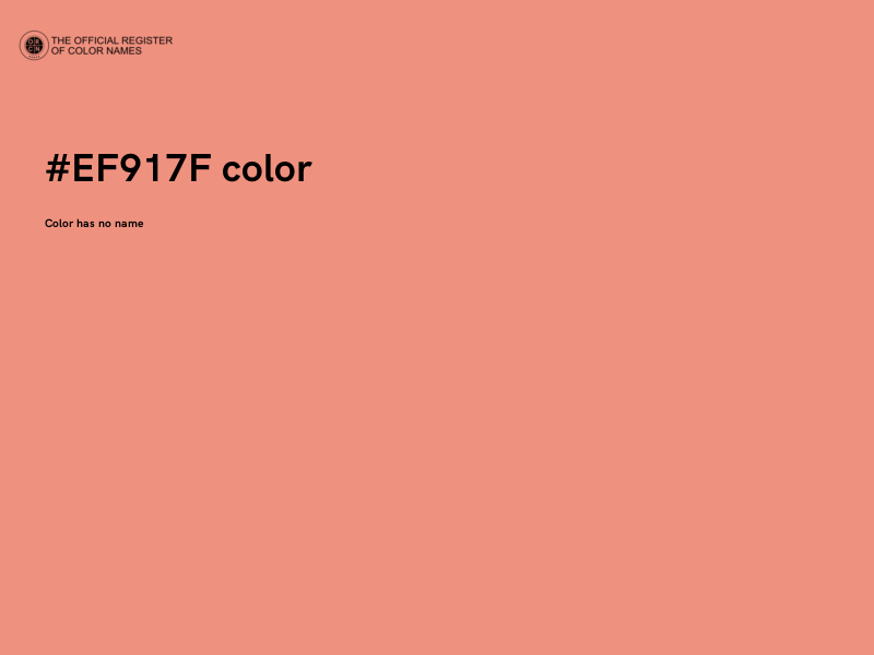 #EF917F color image