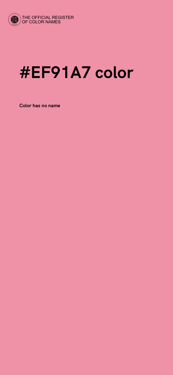 #EF91A7 color image
