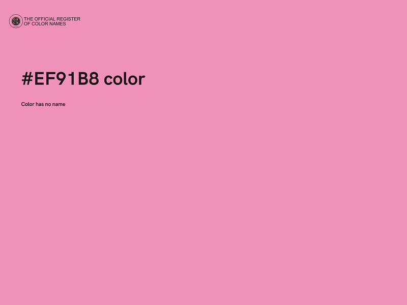 #EF91B8 color image