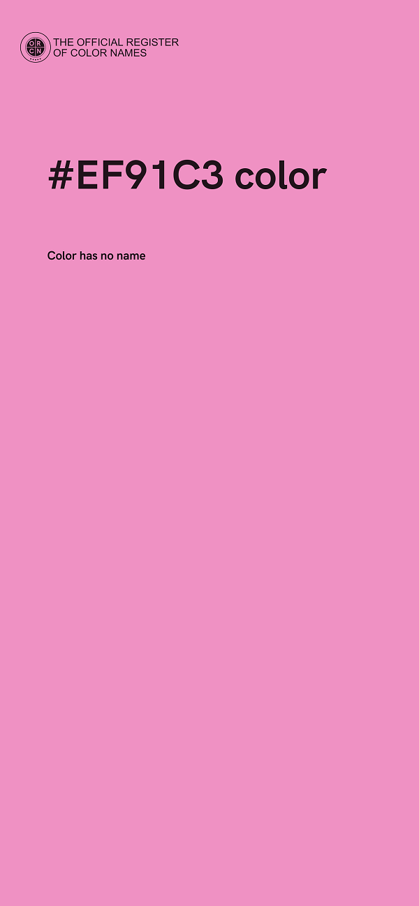 #EF91C3 color image