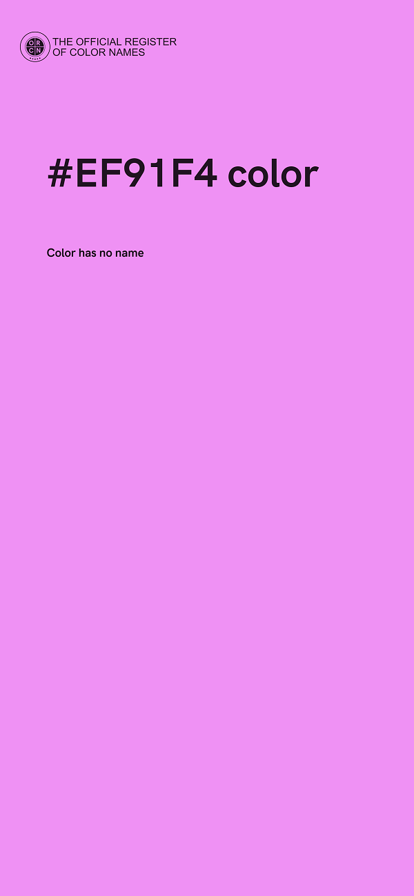 #EF91F4 color image