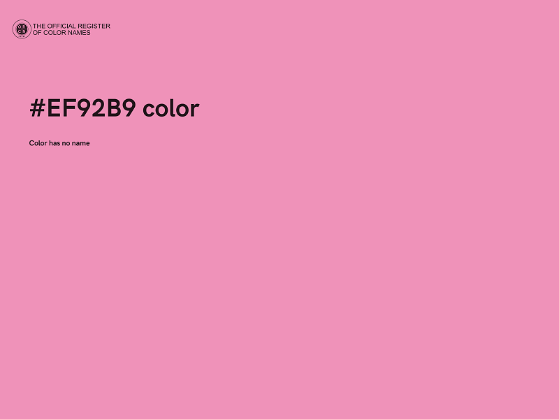 #EF92B9 color image