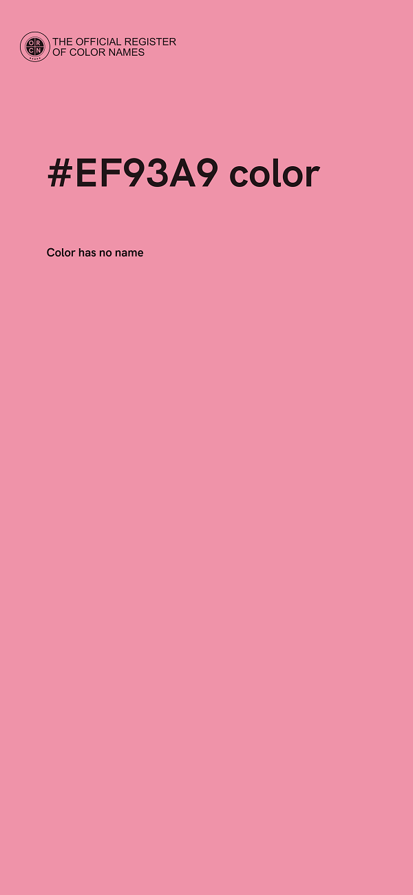 #EF93A9 color image