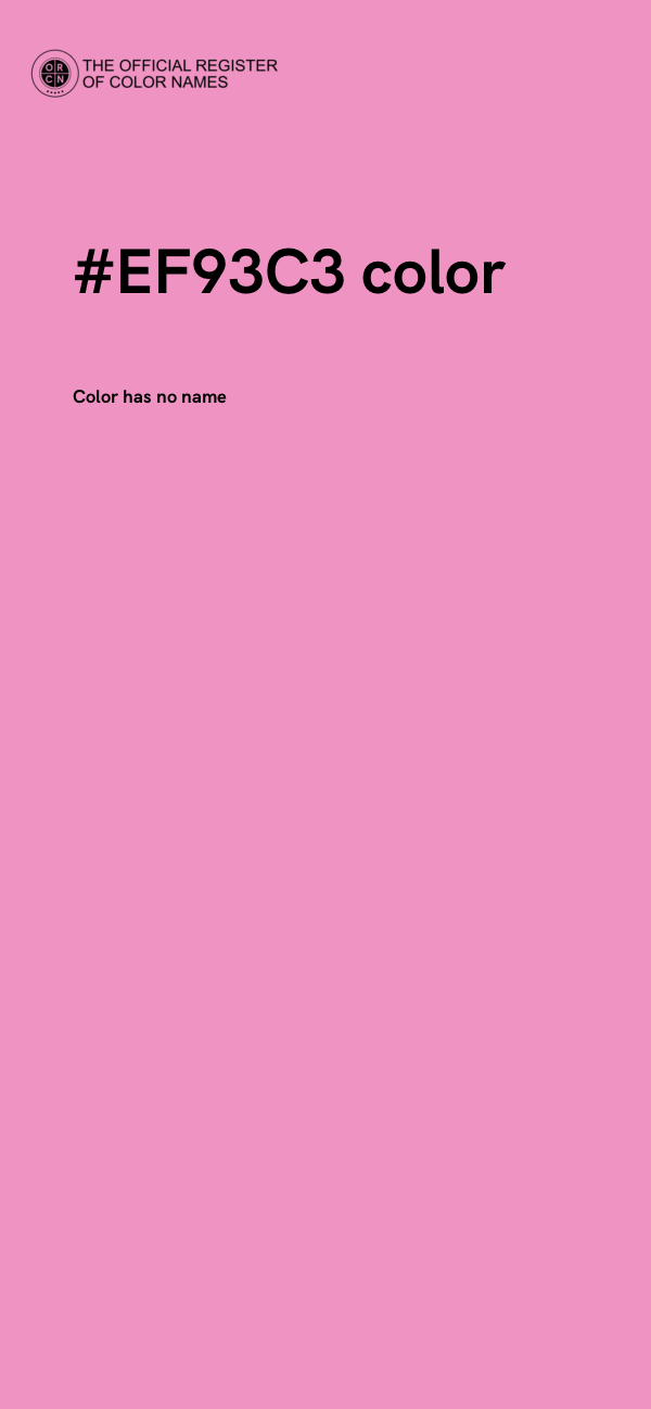 #EF93C3 color image