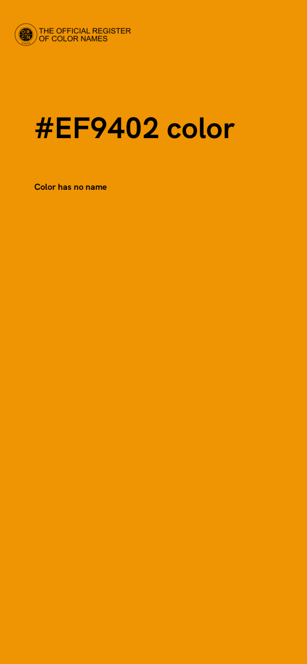 #EF9402 color image