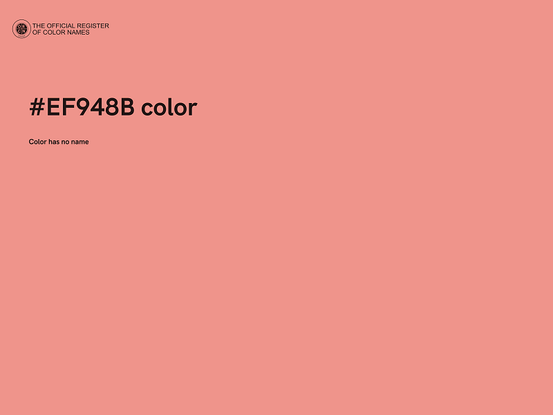 #EF948B color image