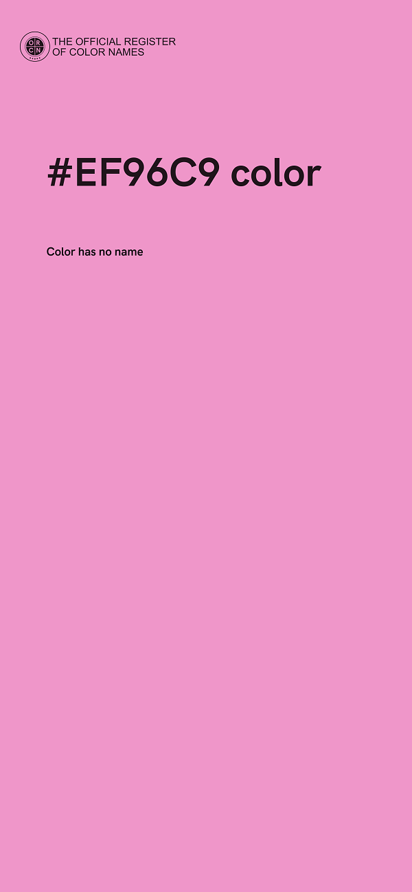 #EF96C9 color image