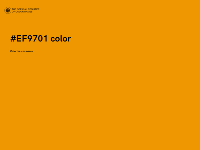#EF9701 color image