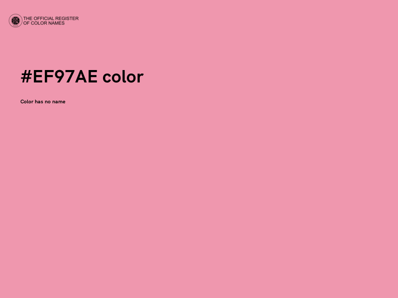#EF97AE color image