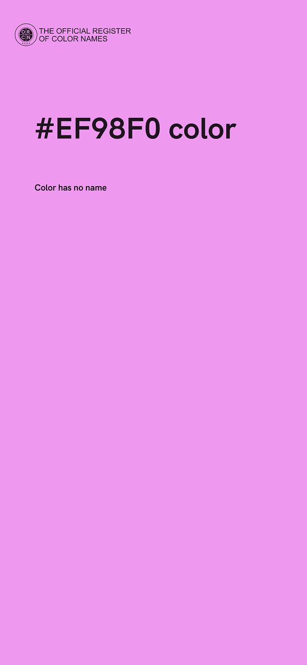 #EF98F0 color image