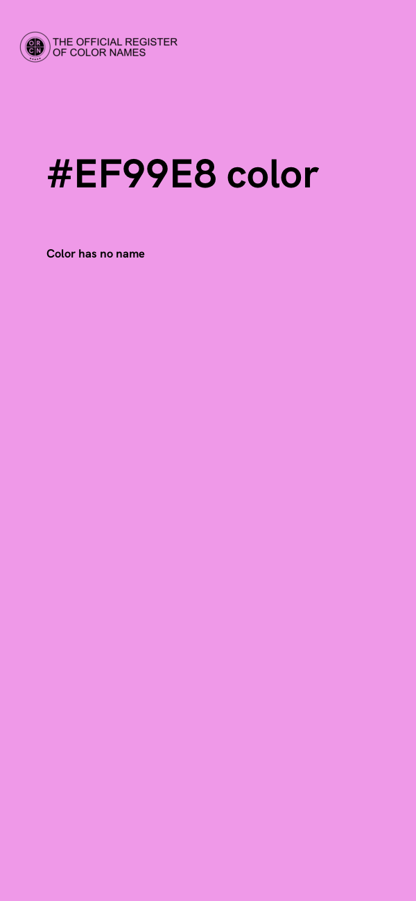 #EF99E8 color image