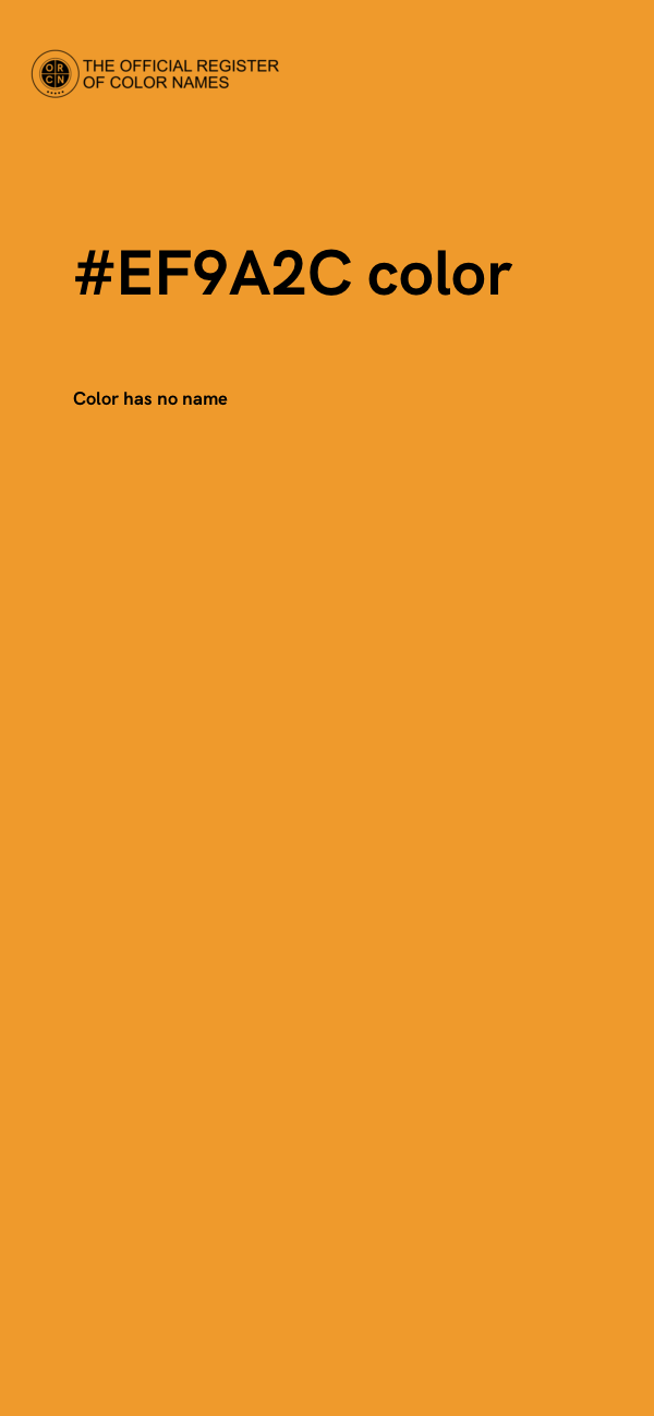 #EF9A2C color image