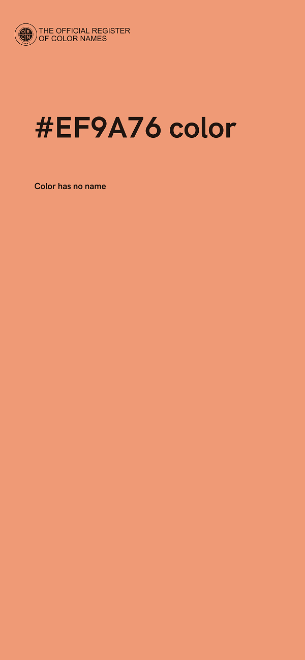 #EF9A76 color image