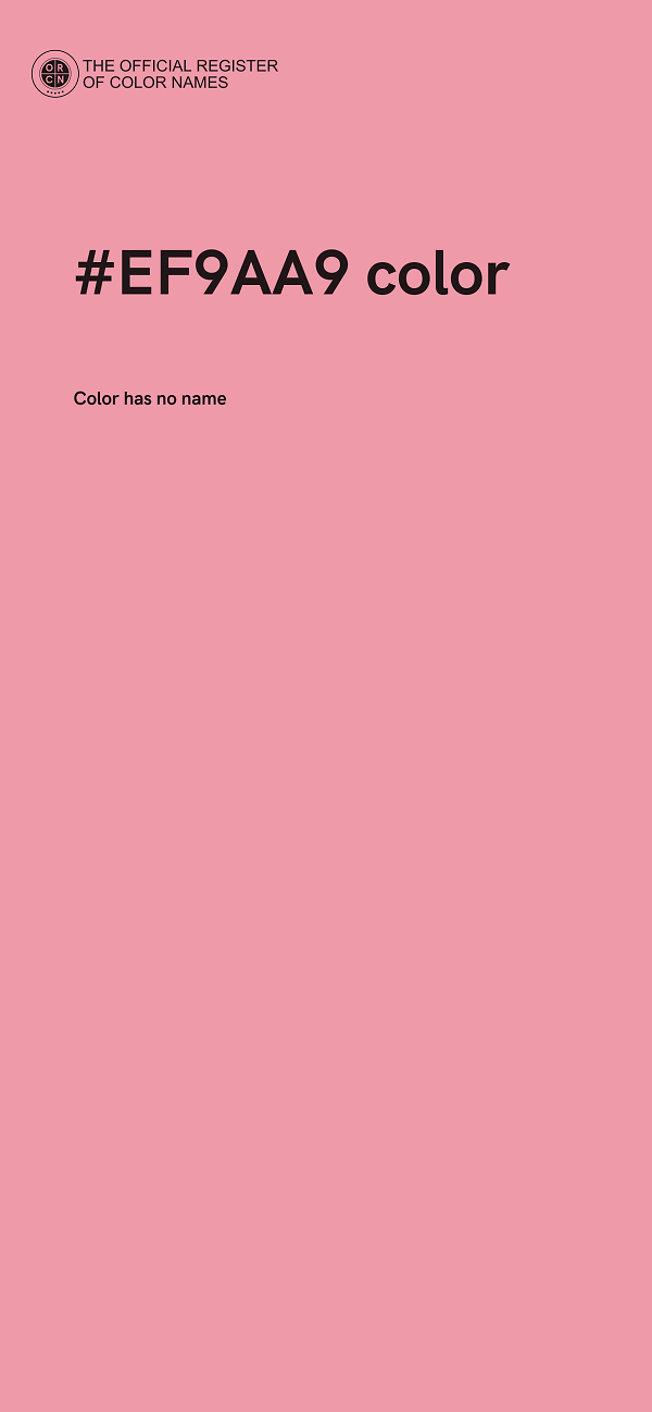 #EF9AA9 color image